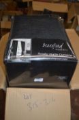*Beresford Roberts Linton Lined Pencil Pleat Curtains in Black 132” x 90” drop