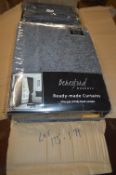 *Beresford Roberts Lined Curtains in Grey with 3” Tape 66” x 90” drop