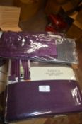 *Beresford Roberts Valencia Lined Eyelet Curtains in Aubergine 90” x 90” drop