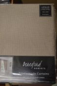 *Cavendish 3” Tape Curtains in Natural 132” x 90” drop