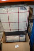 *Five Burchill Red Pencil Pleat Curtains 90” x 72” drop