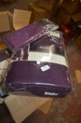 *Beresford Roberts Valencia Lined Eyelet Curtains in Aubergine 90” x 90” drop