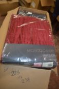 *Montgomery Lined Pencil Pleat Curtains in Red 46” x 54” drop