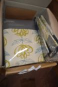 *Montgomery Amelie Linden Lined Pencil Pleat Curtains with Tiebacks 66” x 90” drop