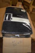 *Beresford Roberts Linton Lined Pencil Pleat Curtains in Black 66” x 72” drop