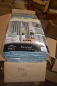 *Beresford Robert Valencia Lined Eyelet Curtains in Duck Egg Blue 90” x 72” drop