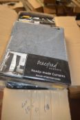 *Beresford Roberts Lined Curtains in Grey with 3” Tape 66” x 54” drop