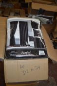 *Beresford Roberts Linton Lined Pencil Pleat Curtains in Black 90” x 90” drop