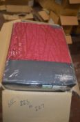 *Montgomery Lined Pencil Pleat Curtains in Red 46” x 90” drop