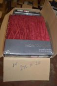 *Montgomery Lined Pencil Pleat Curtains in Red 46” x 54” drop