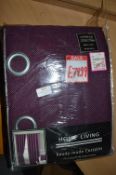*Home Living Lined Curtains in Plum 132” x 72” drop