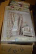 *Berkshire Pencil Pleat Lined Curtains in Pink 46” x 90” drop