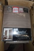 *Four Pairs of Valencia Mink Curtains (mixed sizes)