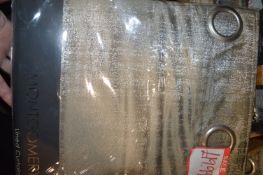 *Ten Lined Eyelet Curtains 90” x 54” drop