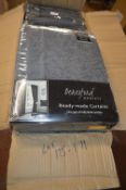 *Beresford Roberts Lined Curtains in Grey with 3” Tape 66” x 90” drop