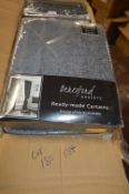 *Beresford Roberts Lined Curtains in Grey with 3” Tape 66” x 90” drop