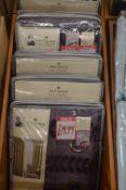 *Four Pairs of Jeff Banks Home Lined Curtains in Aubergine (mixed sizes) (box not included)