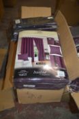 *Beresford Roberts Valencia Lined Eyelet Curtains in Aubergine 90” x 90” drop