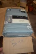 *Beresford Robert Valencia Lined Eyelet Curtains in Duck Egg Blue 90” x 72” drop