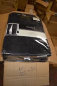 *Beresford Roberts Linton Lined Pencil Pleat Curtains in Black 66” x 72” drop