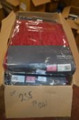 *Montgomery Lined Pencil Pleat Curtains in Red 46” x 54” drop