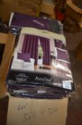 *Beresford Roberts Valencia Lined Eyelet Curtains in Aubergine 90” x 90” drop