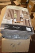 *Beresford Robert Valencia Lined Eyelet Curtains in Mink 90” x 90” drop