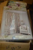 *Berkshire Pencil Pleat Lined Curtains in Pink 46” x 90” drop
