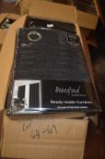 *Beresford Robert Lined Eyelet Curtains in Black 66” x 54” drop