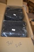 *Beresford Roberts Linton Lined Pencil Pleat Curtains in Black 132” x 90” drop