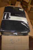 *Beresford Roberts Linton Lined Pencil Pleat Curtains in Black 66” x 72” drop