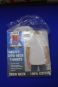 *Men’s White Crewneck T-Shirts 6pk Size: M