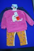 Pekkle 4pc Plush Top with Bodysuit & Pants Set Size: 9 Months
