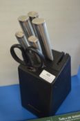 *Kitchenaid Stainless Steel 7pc Knife Block