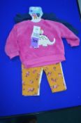 Pekkle 4pc Plush Top with Bodysuit & Pants Set Size: 3 Months