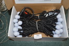 *White LED Large Bulb String Lights