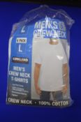 *Men’s White Crewneck T-Shirts 6pk Size: L