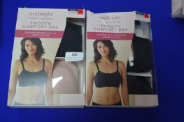 *Two 2pks of Carole Hochman Midnight Comfort Bras Size: M
