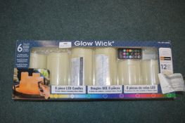 *Glow Wick 6pc LED Candle Set