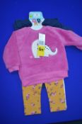 Pekkle 4pc Plush Top with Bodysuit & Pants Set Size: 6 Months