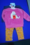 Pekkle 4pc Plush Top with Bodysuit & Pants Set Size: 9 Months