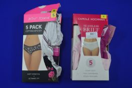 *Two Multipacks of Lady’s Briefs Size: S