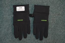 *Head Ladies Touchscreen Running Gloves Size: M