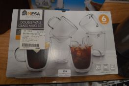 *Mesa 5pc Double Wall Mug Set