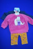 Pekkle 4pc Plush Top with Bodysuit & Pants Set Size: 3 Months