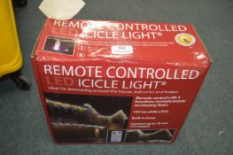 *Remote Controlled LED Icicle Lights