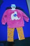 Pekkle 4pc Plush Top with Bodysuit & Pants Set Size: 12 Months