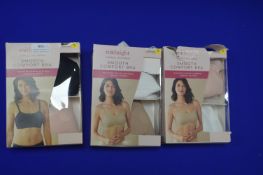 *Three 2pks of Carole Hochman Comfort Bras Size: S