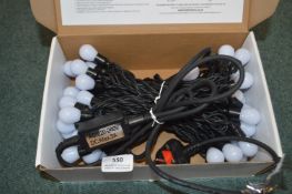 *White LED Large Bulb String Lights