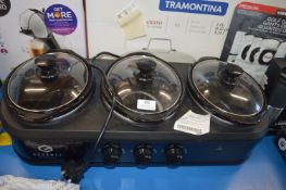 *Gourmet Triple Slow Cooker